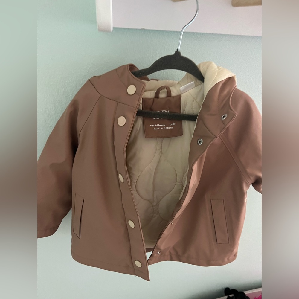 Zara tan rain coat